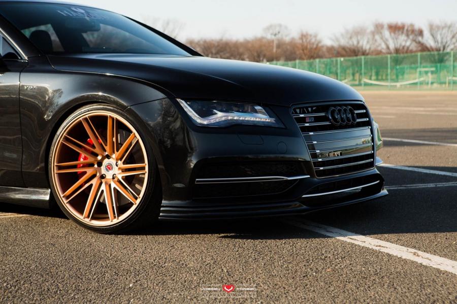 Детали экстерьера Audi RS7 Sportback on Vossen Wheels 2015 года  (фото 2 из 10)